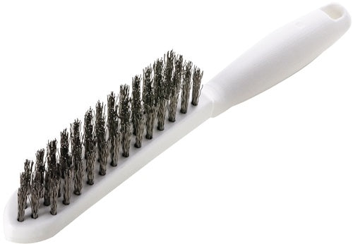 Drahtbürste Länge 285 mm 035 mm VA-Stahldraht gewellt 4-reihig LESSMANN