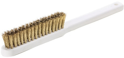 Feinbürste Länge 225 mm 015 mm Messingdraht gewellt 4-reihig LESSMANN