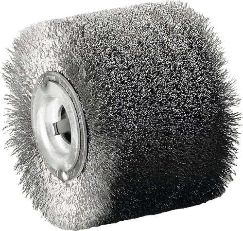 Satinierwalze VA-Stahldraht Ø100xB70mm 192 mm LESSMANN