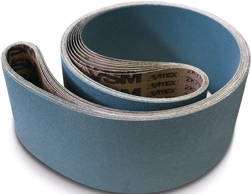 Schleifband ZK713X Länge 1000 mm Breite 100 mm Körnung 80 für Stahl / INOX / NE Zirkonkorund VSM - VPE: 10