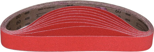 Schleifband XK870T Länge 330 mm Breite 10 mm Körnung 120 für Stahl / Titan / NE Keramikkorn VSM – VPE: 100