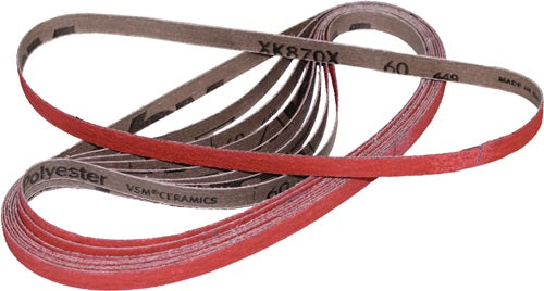 Schleifband XK870F Länge 760 mm Breite 40 mm Körnung 80 für Stahl / Titan / NE Keramikkorn VSM - VPE: 20