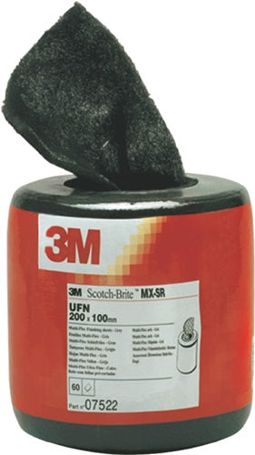 Schleifvliesrolle MX-SR Länge 6 m Breite 100 mm ultra fine grau 3M