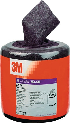 Schleifvliesrolle MX-SR Länge 6 m Breite 100 mm very fine violett 3M