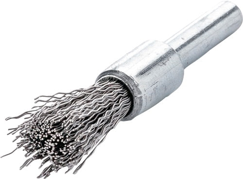 Pinselbürste Ø 12 mm Schaft 6 mm Drahtstärke 03 mm Edelstahl 20000 min-¹ LESSMANN