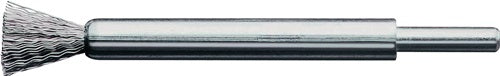 Pinselbürste Ø 12 mm Schaft 6 mm Drahtstärke 03 mm Edelstahl 15000 min-¹ LESSMANN