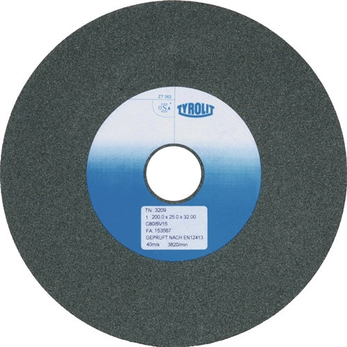 Schleifbockscheibe Ø200xB25x32mm 80 Siliciumcarbid TYROLIT