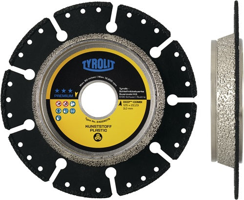 Diamanttrennscheibe DCCI Premium Ø 125 mm Bohrung 2223 mm Segmenthöhe 3 mm Segmentstärke 3 mm TYROLIT