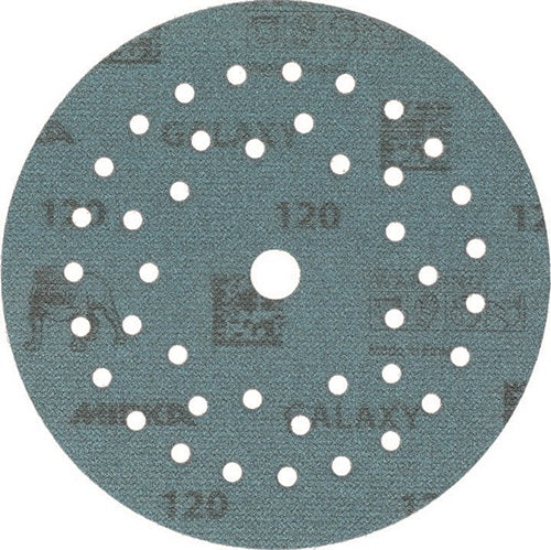 Haftschleifscheibe GALAXY Grip Multifit 125 mm Körnung 120 für Holz / Metall / Lack / Kunststoff Keramik/Korund Lochanzahl