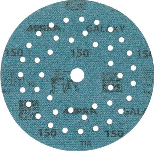 Haftschleifscheibe GALAXY Grip Multifit 125 mm Körnung 150 für Holz / Metall / Lack / Kunststoff Keramik/Korund Lochanzahl