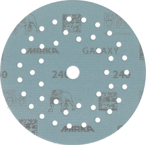 Haftschleifscheibe GALAXY Grip Multifit 125 mm Körnung 240 für Holz / Metall / Lack / Kunststoff Keramik/Korund Lochanzahl