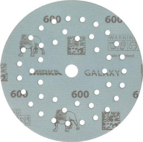 Haftschleifscheibe GALAXY Grip Multifit 125 mm Körnung 600 für Holz / Metall / Lack / Kunststoff Keramik/Korund Lochanzahl
