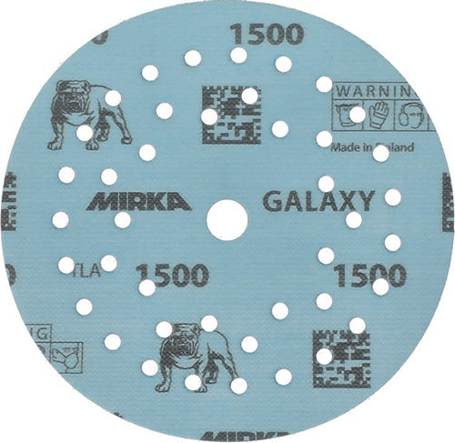 Haftschleifscheibe GALAXY Grip Multifit 125 mm Körnung 1500 für Holz / Metall / Lack / Kunststoff Keramik/Korund Lochanzahl