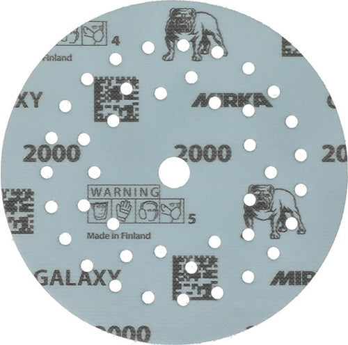 Haftschleifscheibe GALAXY Grip Multifit 125 mm Körnung 2000 für Holz / Metall / Lack / Kunststoff Keramik/Korund Lochanzahl