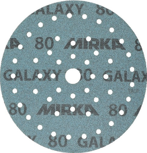 Haftschleifscheibe GALAXY Grip Multifit 150 mm Körnung 80 für Holz / Metall / Lack / Kunststoff Keramik/Korund Lochanzahl 7