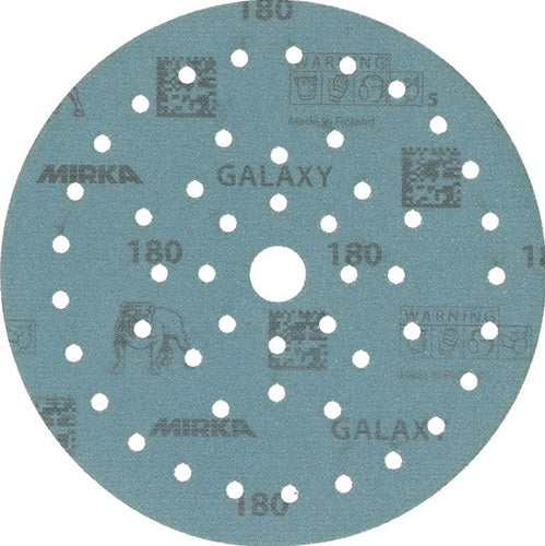 Haftschleifscheibe GALAXY Grip Multifit 150 mm Körnung 180 für Holz / Metall / Lack / Kunststoff Keramik/Korund Lochanzahl