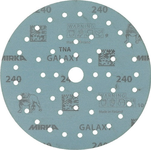 Haftschleifscheibe GALAXY Grip Multifit 150 mm Körnung 240 für Holz / Metall / Lack / Kunststoff Keramik/Korund Lochanzahl