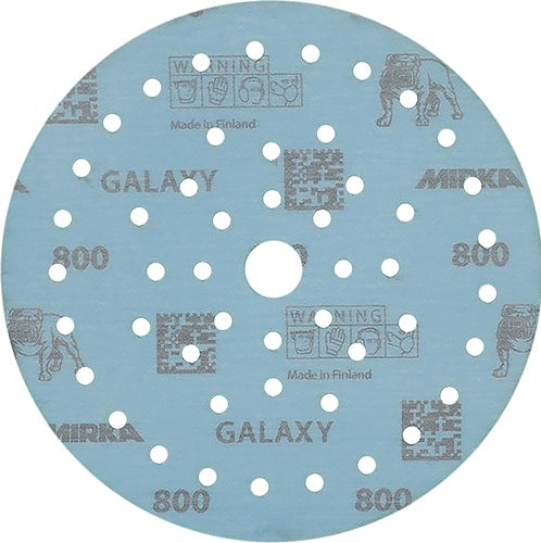 Haftschleifscheibe GALAXY Grip Multifit 150 mm Körnung 800 für Holz / Metall / Lack / Kunststoff Keramik/Korund Lochanzahl