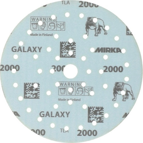 Haftschleifscheibe GALAXY Grip Multifit 150 mm Körnung 2000 für Holz / Metall / Lack / Kunststoff Keramik/Korund Lochanzahl