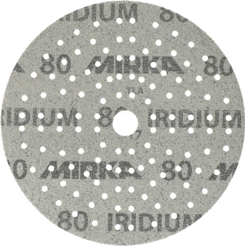 Haftschleifscheibe IRIDIUM Grip 121L 150 mm Körnung 80 für Holz / Metall / Lack / Kunststoff Keramik/Korund Lochanzahl 121
