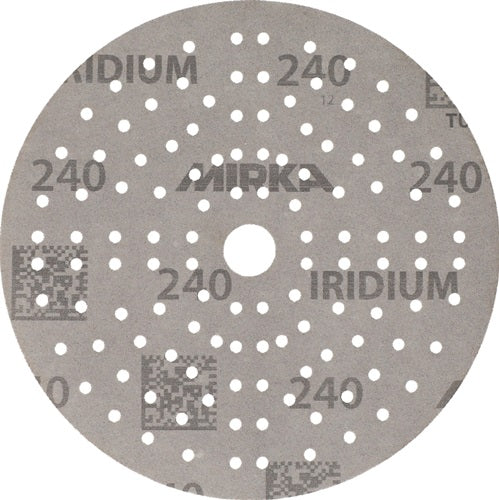 Haftschleifscheibe IRIDIUM Grip 121L 150 mm Körnung 240 für Holz / Metall / Lack / Kunststoff Keramik/Korund Lochanzahl 121