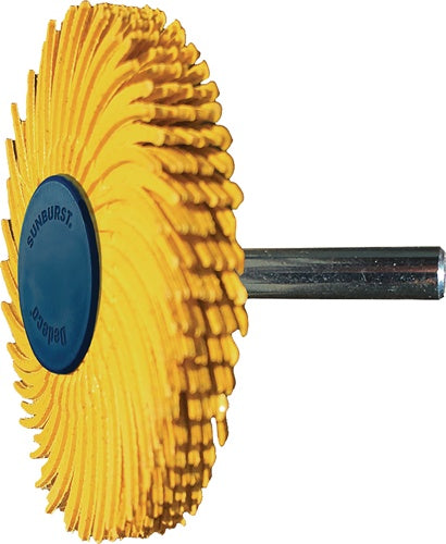Radialbürstenscheibe Sunburst Ø 51 mm Körnung 80 gelb 10000 min-¹ TYROLIT