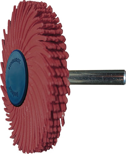 Radialbürstenscheibe Sunburst Ø 51 mm Körnung 220 rot 10000 min-¹ TYROLIT