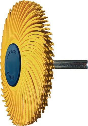 Radialbürstenscheibe Sunburst Ø 76 mm Körnung 80 gelb 10000 min-¹ TYROLIT