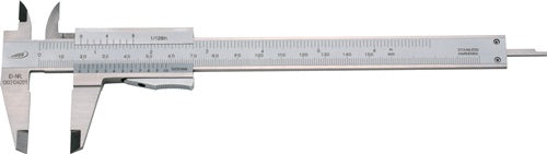 Taschenmessschieber DIN 862 150 mm mit Momentfeststellung eckig HELIOS PREISSER