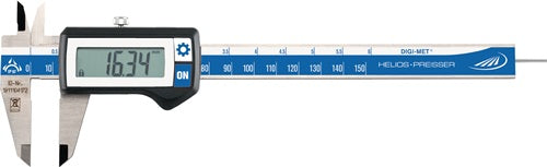 Messschieber DIN 862 DIGI-MET® IP67 200 mm digital eckig HELIOS PREISSER