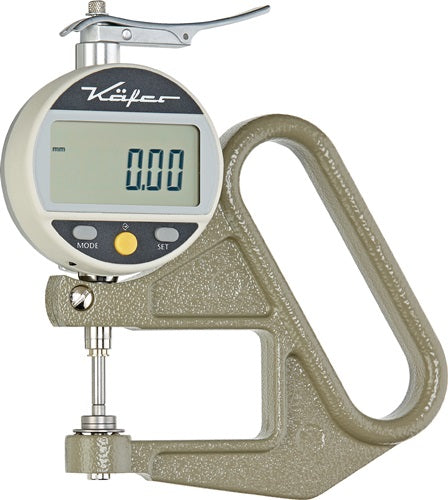 Dickenmessgerät JD 50 Messbereich 125 mm Ablesung 001 mm digital flach 10=c mm KÄFER