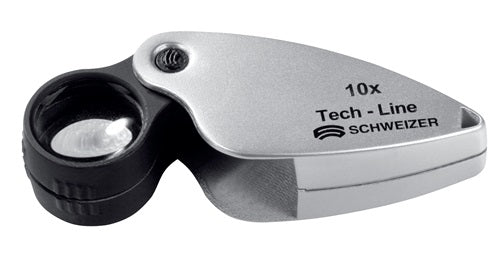 Einschlaglupe Tech-Line Vergrößerung 10x Linsen-Ø 228 mm SCHweißER