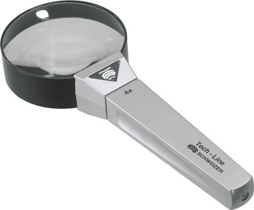Handlupe Tech-Line Vergrößerung 4x Linsen-Ø 65 mm SCHweißER
