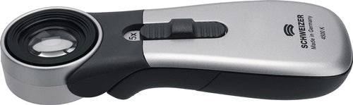 Handleuchtlupe Tech-Line CLASSIC Vergrößerung 15x LED Linsen-Ø 163 mm SCHweißER