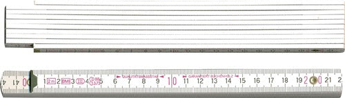 Gliedermaßstab Länge 2 m Breite 16 mm mm/cm EG III Buche weiß BMI