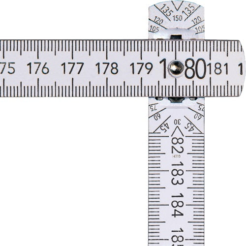 Gliedermaßstab Länge 2 m Breite 16 mm mm/cm EG III Buche weiß BMI – Ansicht 3