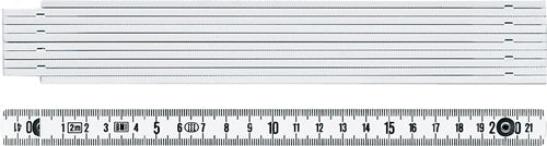 Gliedermaßstab 1042 Länge 2 m mm/cm EG III Kunststoff weiß BMI