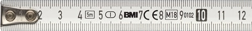 Taschenrollbandmaß VARIO Länge 3 m Breite 13 mm mm/mm EG I (± 05 mm/m) Kunststoff Feststeller BMI – Ansicht 3