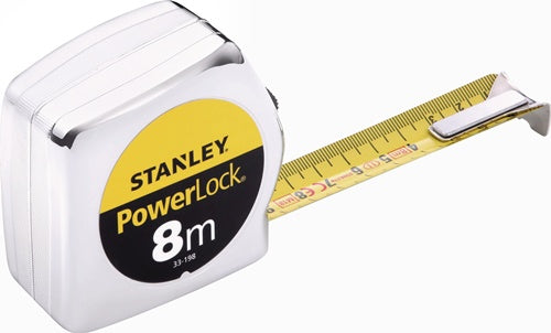 Taschenrollbandmaß PowerLock® Länge 8 m Breite 25 mm mm/cm EG II Kunststoff Automatic SB STANLEY