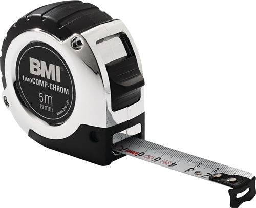 Taschenrollbandmaß twoCOMP Länge 8 m Breite 25 mm mm/mm EG II Kunststoff Automatic BMI