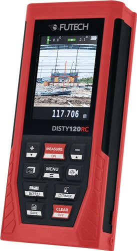 Laserentfernungsmesser DISTY 120 RED 005 bis 120 m ± 2 mm IP 54 FUTECH