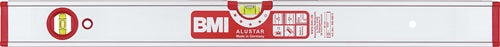Wasserwaage ALUSTAR 40 cm Aluminium silber ± 05 mm/m mit innenliegendem Magnet BMI