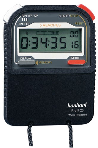 Stoppuhr Profil 25 1/100 Sek digital HANHART