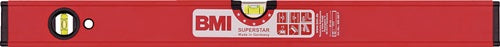 Wasserwaage SUPERSTAR 100 cm Aluminium rot ± 05 mm/m mit Magnet BMI
