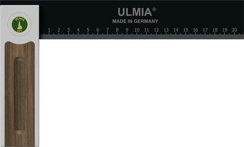Winkel Alu-Line 500 Schenkellänge 250 mm Grifflänge 150 mm justierbar Aluminium / Stahl / Nussbaum 90 ° ULMIA