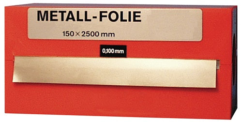 Metallfolie Dicke 0075 mm Messing MS63 Länge 2500 mm Breite 150 mm RECORD