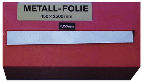 Metallfolie Dicke 0050 mm Stahl Länge 2500 mm Breite 150 mm RECORD