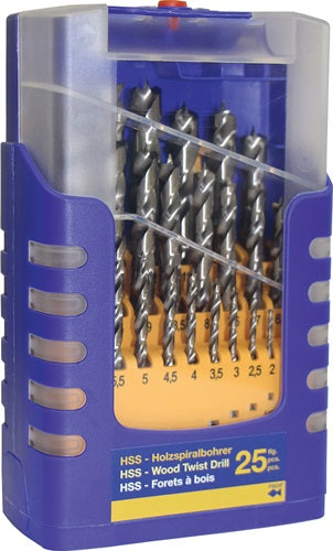 Holzspiralbohrersatz 013G 25-teilig Ø 1 - 13 mm 05mm steigend HSS FISCH-TOOLS – Ansicht 3