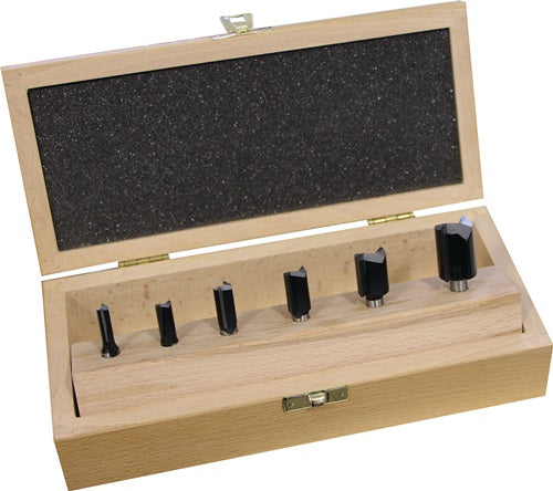 Nutfräsersatz 973CT06A04 Hartmetall Schaft-Ø 8 mm 6-teilig FISCH-TOOLS