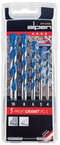 Steinbohrersatz PROFI grünIT 5-teilig Ø 4 5 6 8 10 mm ALPEN
